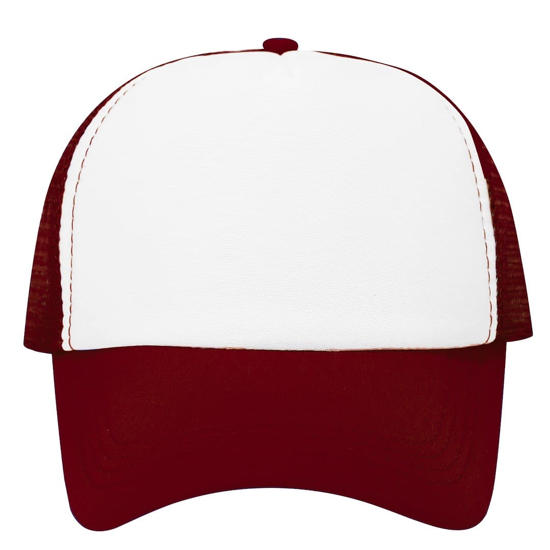 Czapka Moontex trucker 5P Burgundy/White